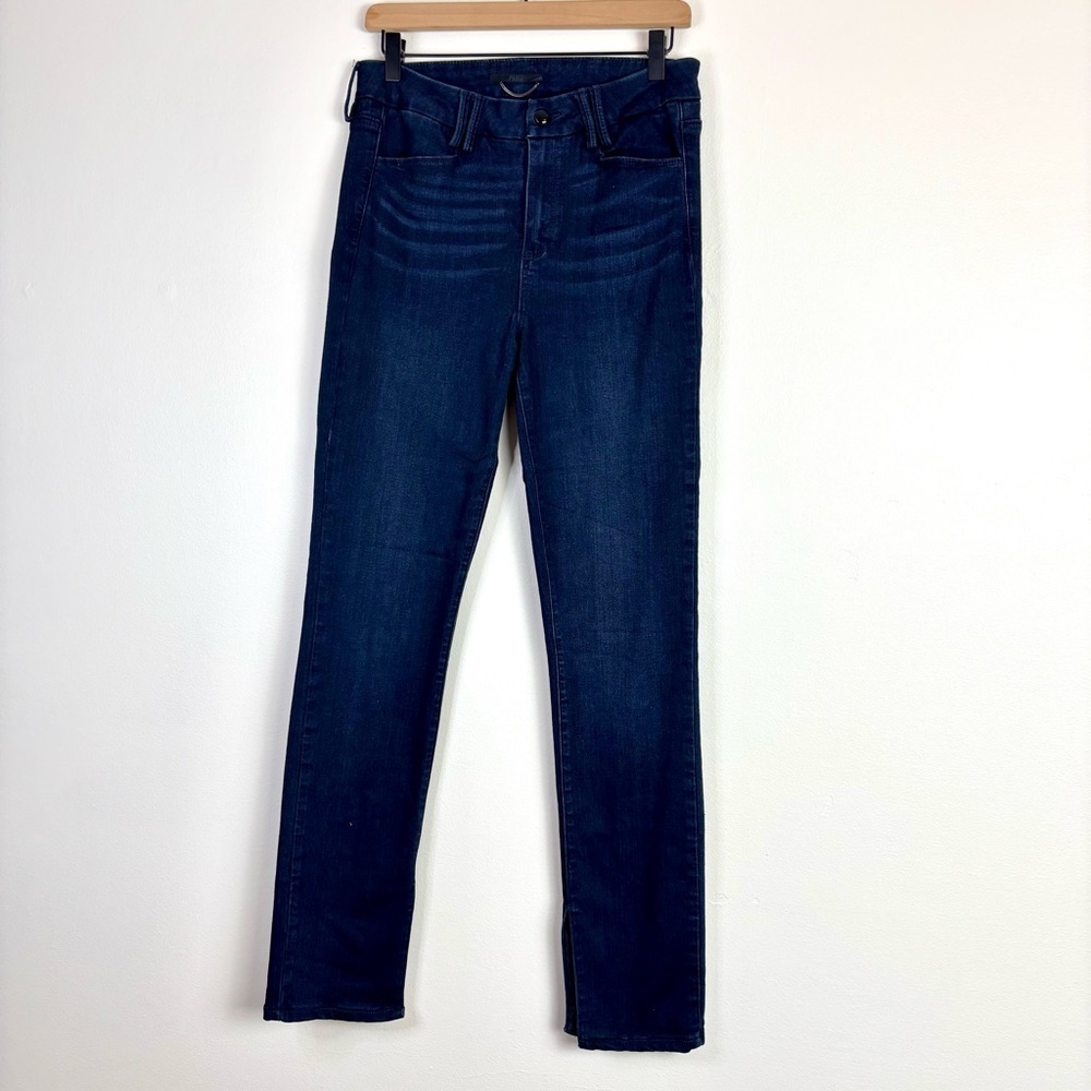 PAIGE Constance skinny jeans 29 dark wash split hem - Picture 2 of 11